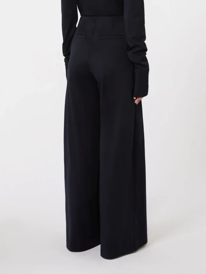 Wollen jersey broek, ultramarijn Wollen jersey broek, ultramarijn