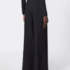 Wollen seersucker broek, ultramarijn Wollen seersucker broek, ultramarijn