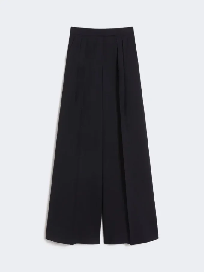 Wollen seersucker broek, ultramarijn Wollen seersucker broek, ultramarijn