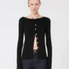 Wollen vest met ketting, zwart Wollen vest met ketting, zwart