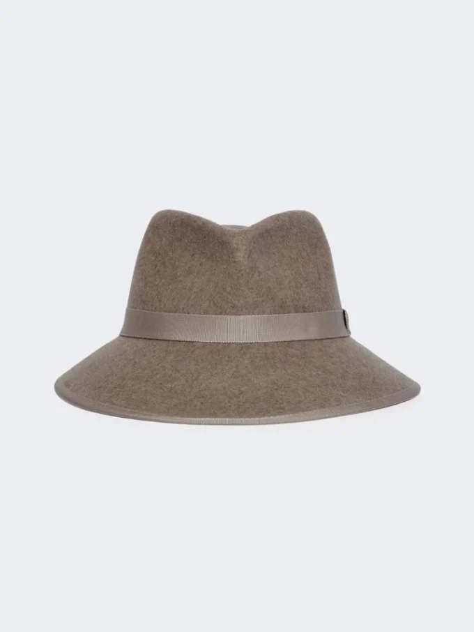 Wollen vilten hoed, beige Wollen vilten hoed, beige