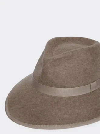 Wollen vilten hoed, beige Wollen vilten hoed, beige