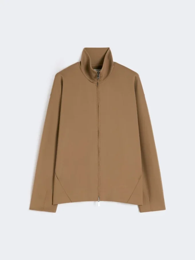 Zacht scuba jersey jasje, bruin Zacht scuba jersey jasje, bruin