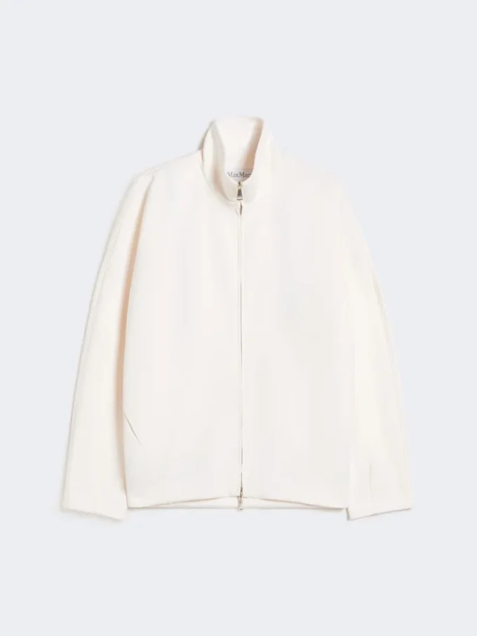 Zacht scuba jersey jasje, ivoorkleurig Zacht scuba jersey jasje, ivoorkleurig