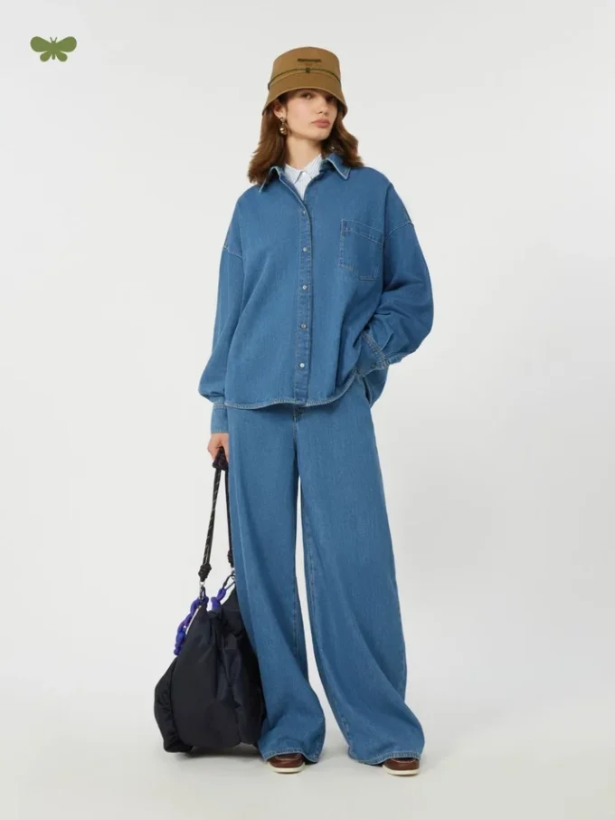Zachte katoenen denim jeans, marineblauw Zachte katoenen denim jeans, marineblauw