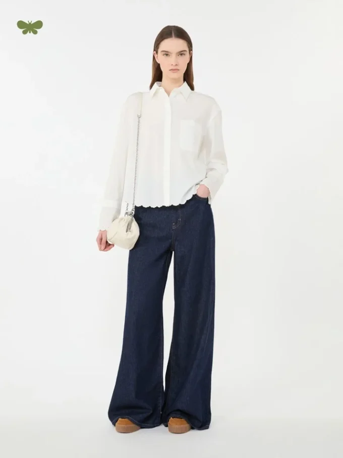 Zachte katoenen denim jeans, marineblauw Zachte katoenen denim jeans, marineblauw