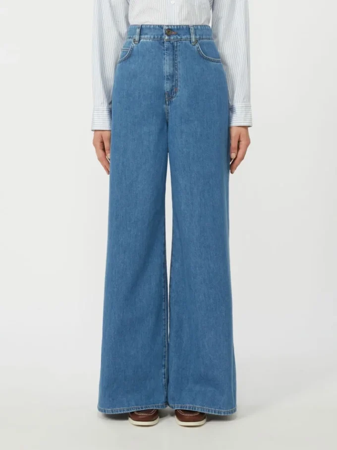 Zachte katoenen denim jeans, marineblauw Zachte katoenen denim jeans, marineblauw