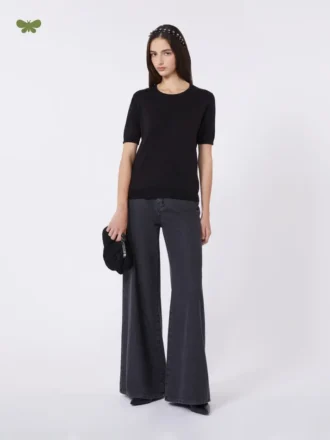 Zachte katoenen denim jeans, zwart