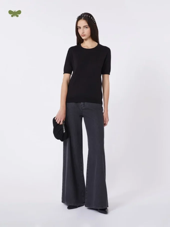 Zachte katoenen denim jeans, zwart Zachte katoenen denim jeans, zwart