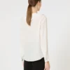 Zijden blouse met ruches, zijde Zijden blouse met ruches, zijde
