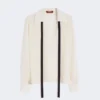Zijden blouse met strik, beige Zijden blouse met strik, beige