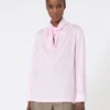Zijden charmeuse blouse, roze Zijden charmeuse blouse, roze