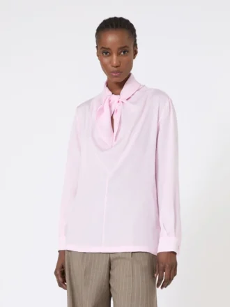 Zijden charmeuse blouse, roze