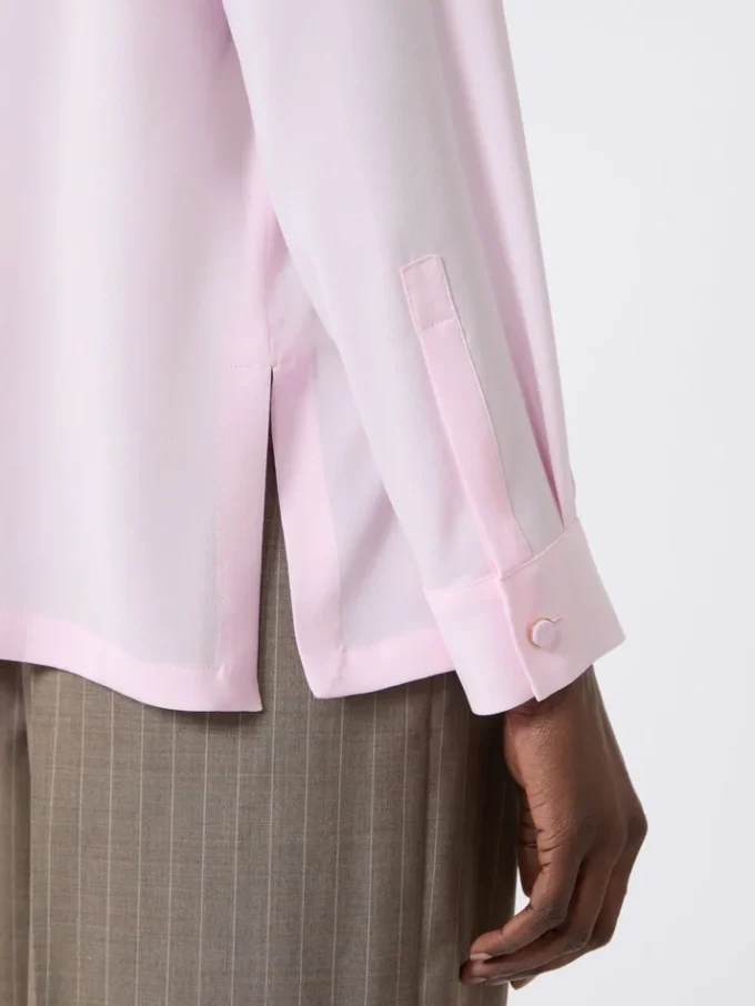Zijden charmeuse blouse, roze Zijden charmeuse blouse, roze