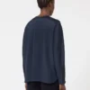 Zijden crêpe de chine blouse, ultramarijn Zijden crêpe de chine blouse, ultramarijn