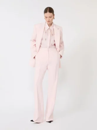 Zijden organza overhemd, roze