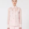Zijden organza overhemd, roze Zijden organza overhemd, roze