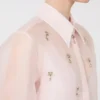Zijden organza overhemd, roze Zijden organza overhemd, roze