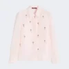 Zijden organza overhemd, roze Zijden organza overhemd, roze
