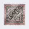 Zijden twill foulard met patroon, roze Zijden twill foulard met patroon, roze