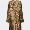 Zijden twill shirtjurk met gekruiste bandjes, camel